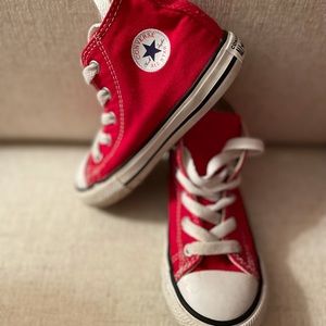 Converse High Top Red Canvas Chucks